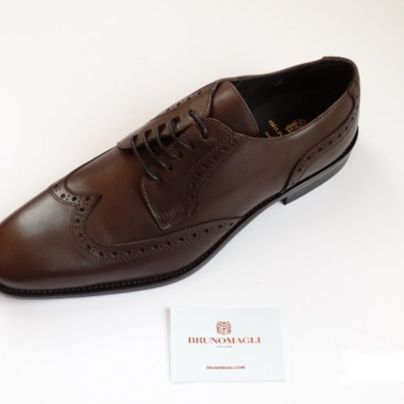 New $375 Dark Brown BRUNO MAGLI Men\'s Shoes Size 9.5 M (43 Eu) Made in Ita… main image 2